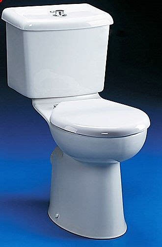 Armitage Shanks Ventura Raised Height Toilet Pan (Push Button Cistern and Standard Close Seat ...