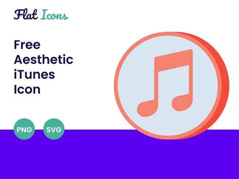 Free iTunes Aesthetic Icon - Flat Icons