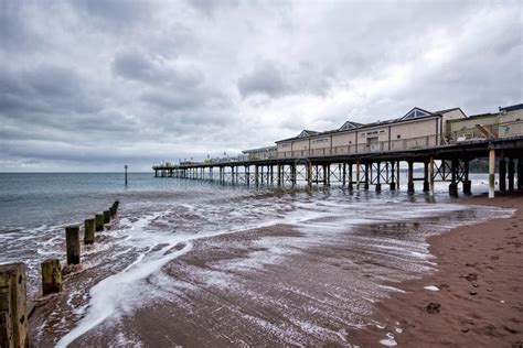 Teignmouth Pier stock photo. Image of teignmouth, outdoors - 49614996