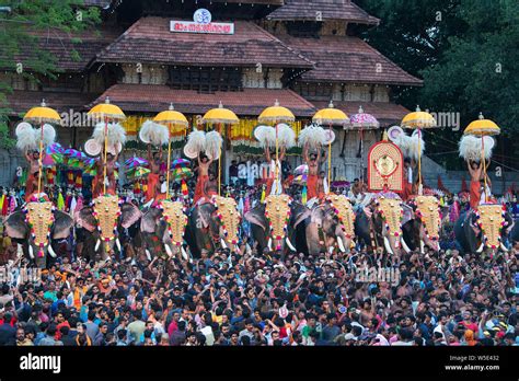 Kerala thrissur pooram festival hi-res stock photography and images - Alamy