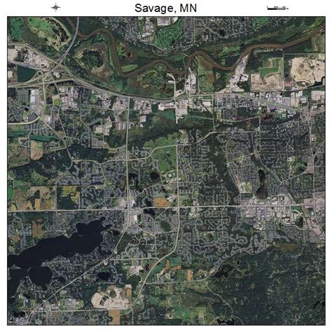 Aerial Photography Map of Savage, MN Minnesota