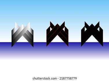 Logo Gradient Black White Stock Vector (Royalty Free) 2187758779 ...