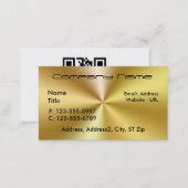 Brushed Gold Metal Business Cards | Zazzle