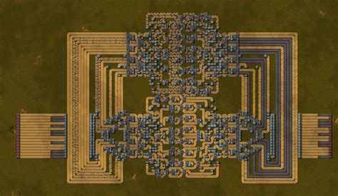 A 16-belt Universal Lane Balancer : r/factorio