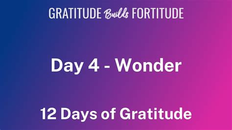 Day 4 of the 12 Days of Gratitude