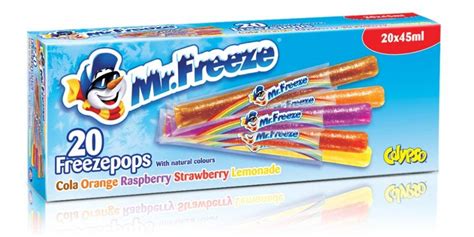 Mr Freeze, Freeze Pops Eis am Stiel mit natürlichem Aroma, erfrischende und vegane Eiswürfel, 20 ...