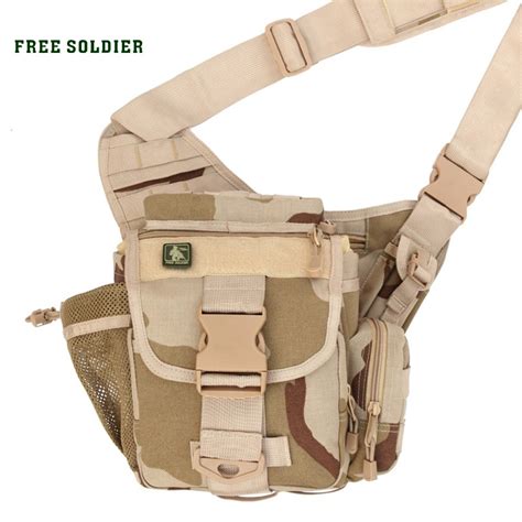 Hiking Backpack FREE SOLDIER hiking camping camera 100% nylon travel running tactical bag Waist ...