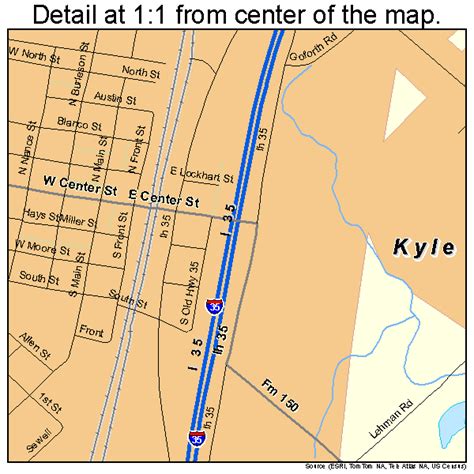 Kyle Texas Street Map 4839952