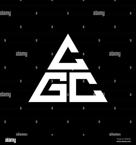 CGC triangle letter logo design with triangle shape. CGC triangle logo design monogram. CGC ...