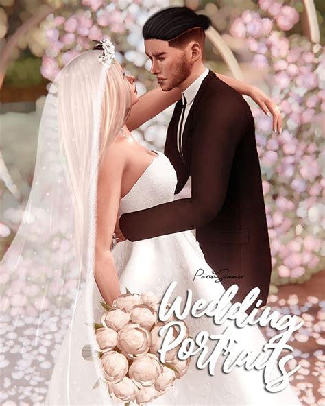 Wedding Portraits - 6 couple poses | Paris Simmer on Patreon | Sims 4 ...