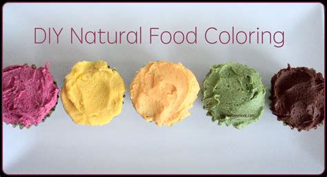 Natural Food Coloring Diy