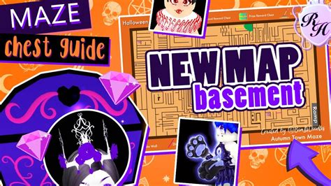 NEW MAZE MAP!! BASEMENT GUIDE! ALL REMAINING TREASURE CHESTS! Royale High Halloween 2020 Update ...