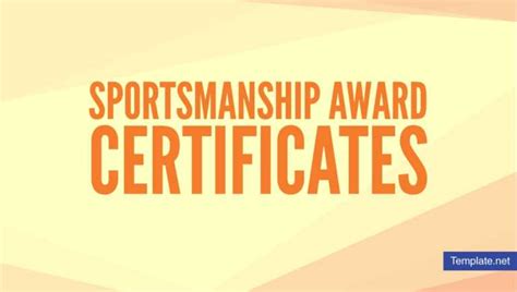 15+ Sportsmanship Award Certificate Designs & Templates inside Rugby League Certificate ...