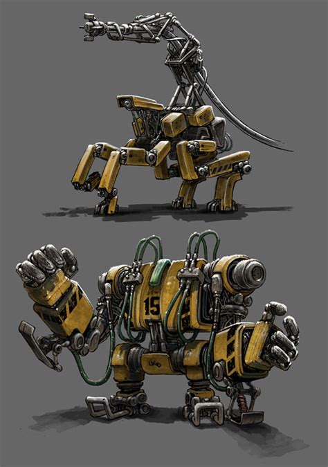 construction robots (19.12.2011) | Robot design, Robot, Robots concept