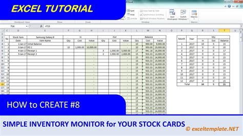 How to Create Inventory Monitoring System for Stock Cards - YouTube