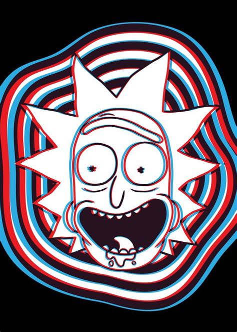 'Portal Rick' Poster, picture, metal print, paint by Rick and Morty ...