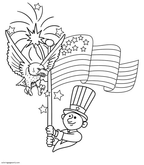 Independence Day Coloring Page - Free Printable Coloring Pages