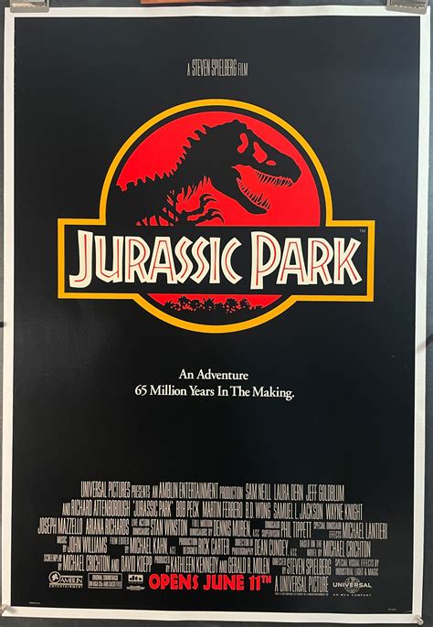 JURASSIC PARK, Original Rolled Advance Movie Poster - Original Vintage Movie Posters