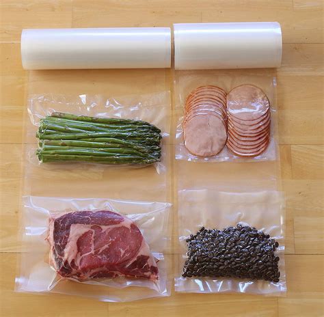 Vacuum Sealer Food Storage Saver Bag w/ Unique Multi Layer Construction 4 Sizes, Vacuum Sealer ...