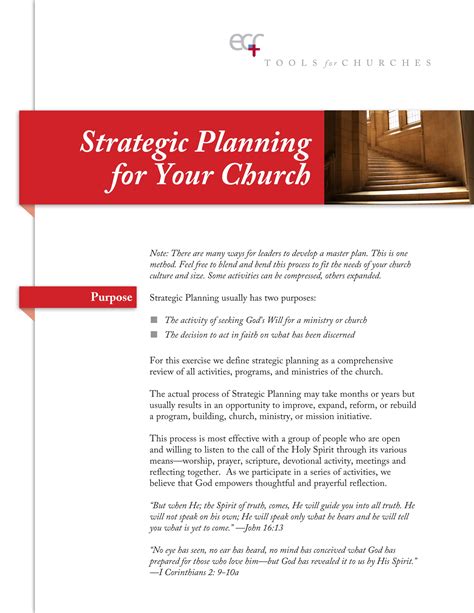 Ministry Strategic Plan Template - Flyer Template