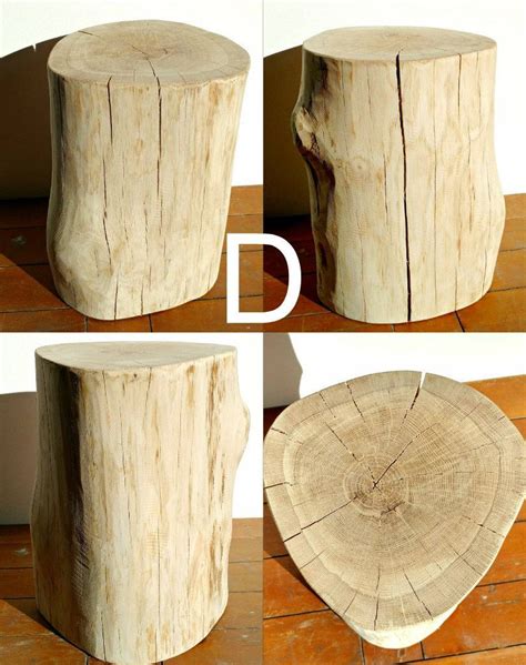 English Oak Log Side Table Scandinavian Nordic Style, Nordic Chic, Log Side Table, Oak Logs ...