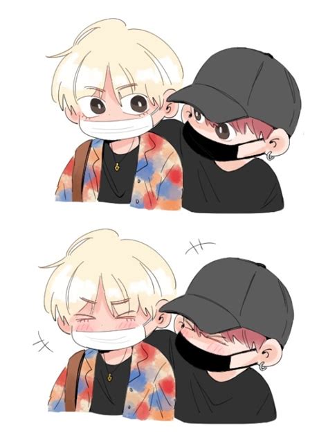 Kiss Anime Taekook Fanart