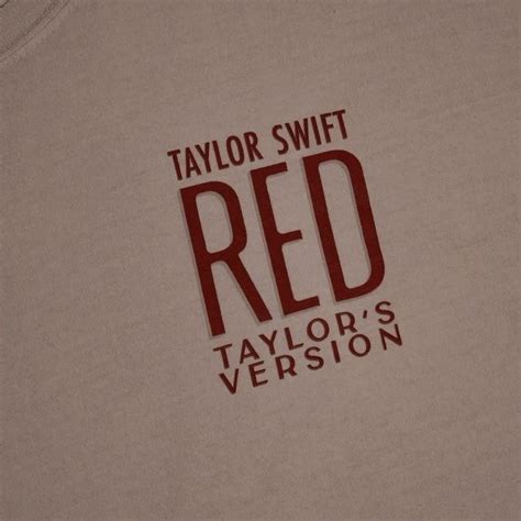 the taylor swift red logo is shown on a t - shirt that says taylor swift, taylor's version