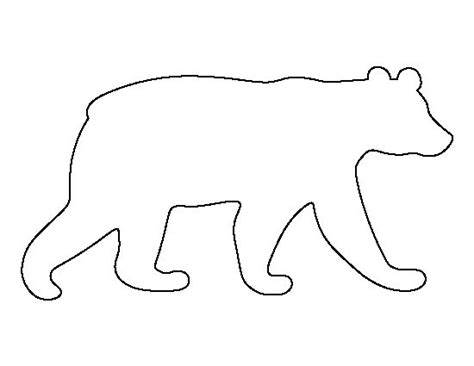 Black bear pattern. Use the printable outline for crafts, creating stencils, scrapbooking, and ...