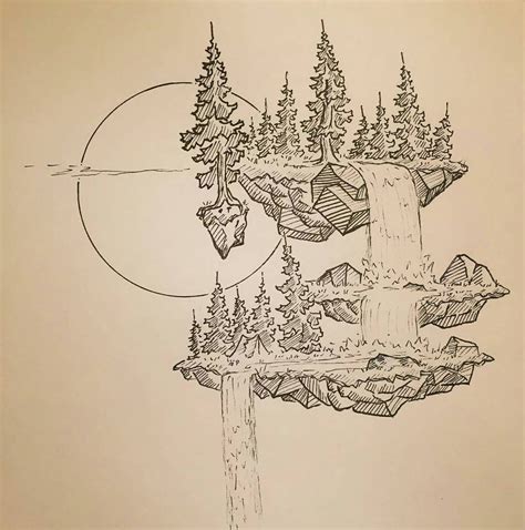 Die besten 25+ Forest sketch Ideen auf Pinterest | Skizzierbuch Ideen, Skizzenbücher und ...