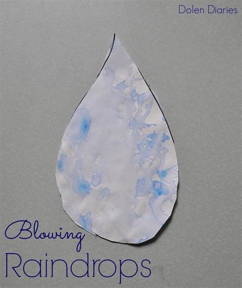 Blowing Raindrops Kid's Craft - Inspiration Made Simple