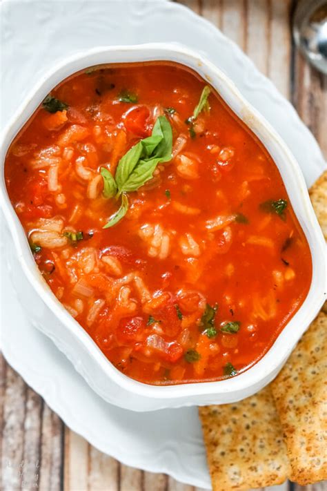 Tomato Rice Soup - Accidental Happy Baker