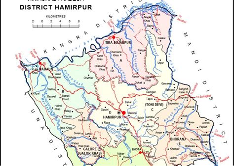 District Hamirpur Map - Himachal Pradesh General Studies