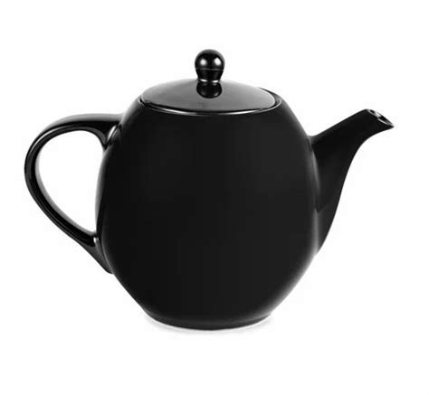 Plain Hitkari Black Sea Porcelain Tea Cup Set, Size: 6 Inch (kettle ...