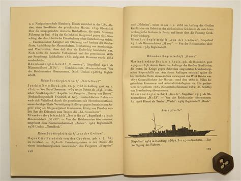 "German warships", names and destinies, "Die deutschen Kriegsschiffe"