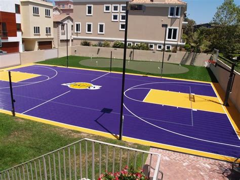 Backyard Courts Gallery | Sport Court | Basketball court backyard ...