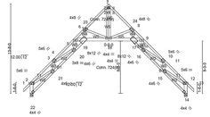 10 Parallel Chord Truss Design ideas | roof trusses, scissor truss, design