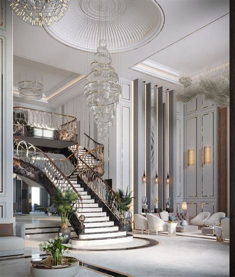 LUXURY HALL DESIGN on Behance Luxury Mansions Interior, Luxury Houses ...