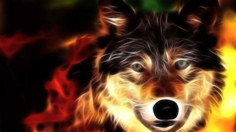 Wolf - Digital art wallpaper - backiee