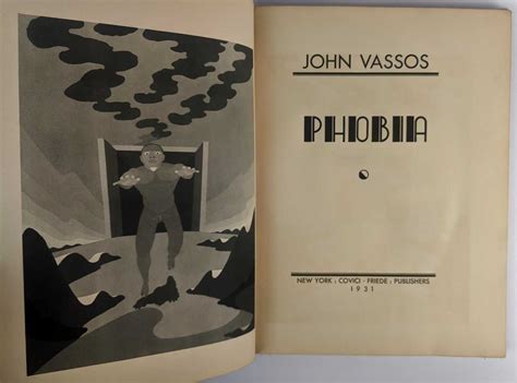 Phobia by John Vassos: Good Hardcover (1931) First Edition., Signed by ...