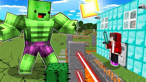 Mikey HULK vs Security House - Minecraft gameplay Thanks to Maizen JJ and Mikey - Minecraft videos