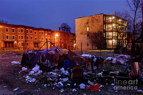 Poor American Slum in Holyoke, Massachusetts Photograph by Denis ...