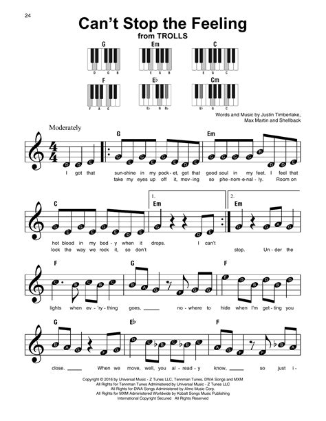 Can't Stop This Feeling Chords - Cant Stop The Feeling Chords Ver 2 By Justin Timberlake ...