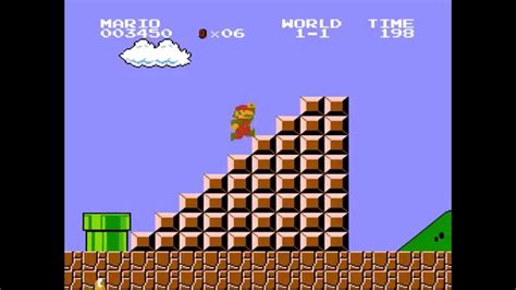 [Super Mario Bros.] Jumping over the World 1-1 flagpole - YouTube