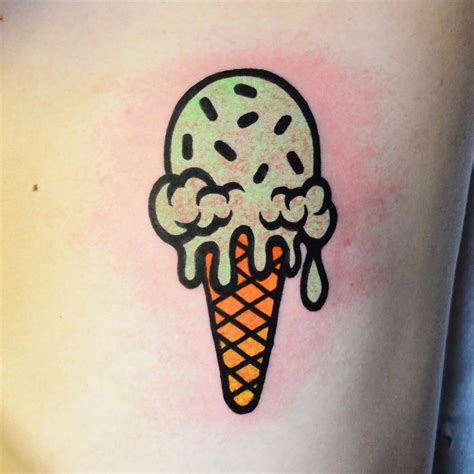 Ice Cream Cone Tattoo Designs