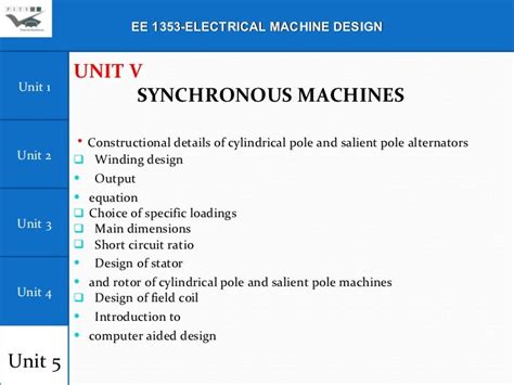 Electrical machine design (III-EEE)