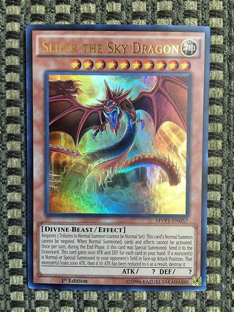 Yu-Gi-Oh! - Slifer the Sky Dragon (MVP1-EN057) - The Dark Side of Dimensions Movie Pack - 1st ...