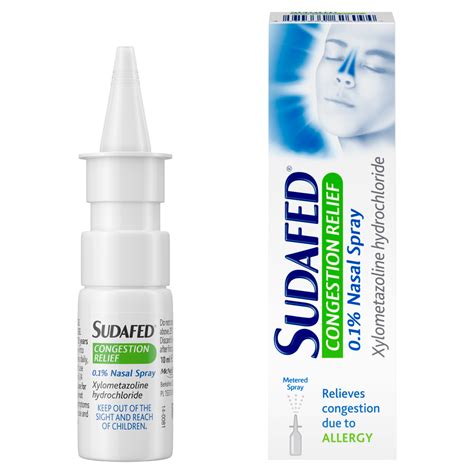 Sudafed Congestion Relief Nasal Spray – 10ml | Chemist 4 U