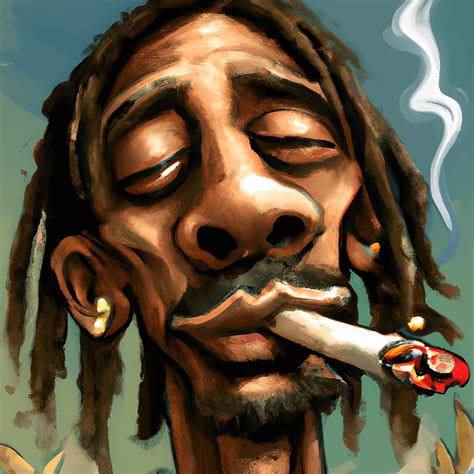 Snoop Dogg Smoking Blunt Graphic · Creative Fabrica