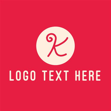 Pink Handwritten Letter K Logo | BrandCrowd Logo Maker