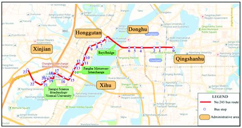 No. 245 bus route and station number diagram. | Download Scientific Diagram